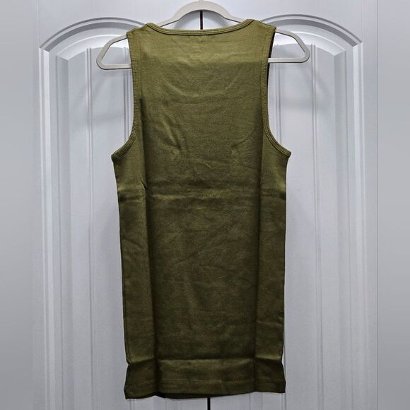 Raw Gear, Mens long tank in army green. NEW, Size Large - Picture 5 of 7